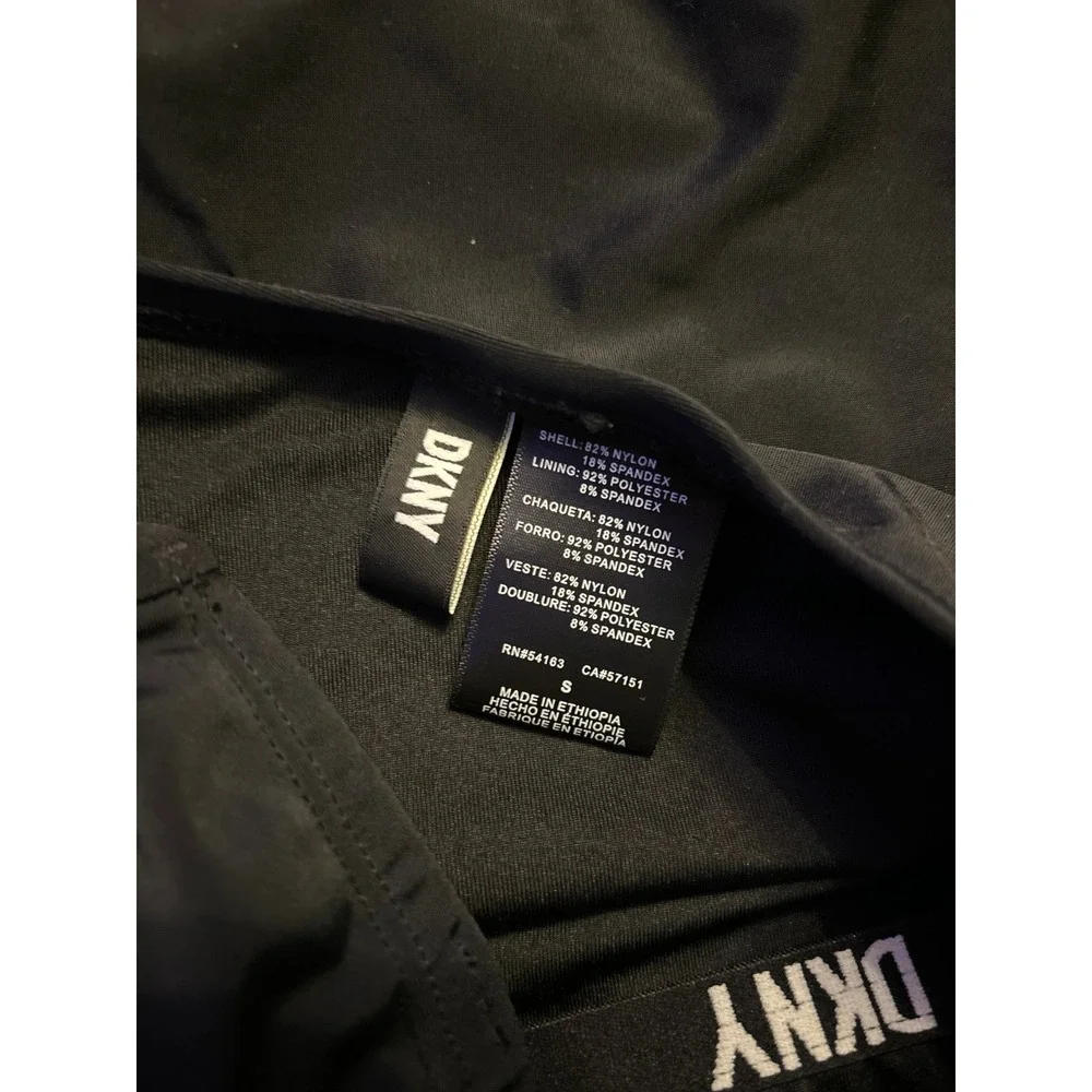 DKNY Women's Ruched Waist Slimming Strapless Black‎ One Piece Swimsuit, Small - Picture 6 of 6